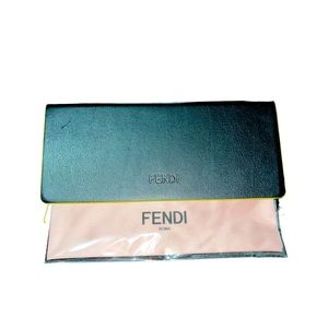 Fendi Black eyeglass/sunglasses case w/ cleaning cloth